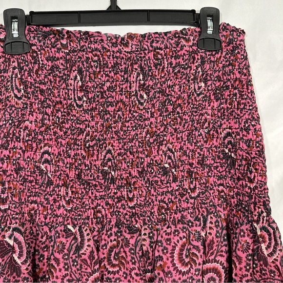 NEW $395 A.L.C [ 14 ] Kade Floral Smocked Mini Skirt‎ in Pink - Picture 8 of 13
